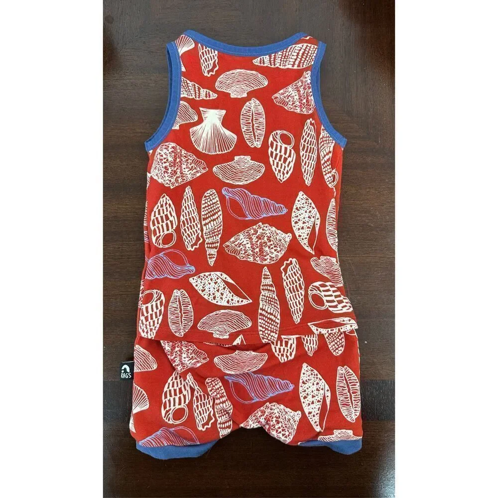 NWT Rags Red White & Blue Tank Playsuit